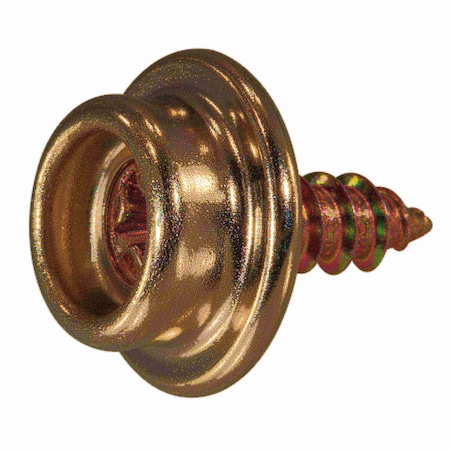 Midwest Fastener 3/8" Nickel Snap Stud with Screws 1 12PK 64305